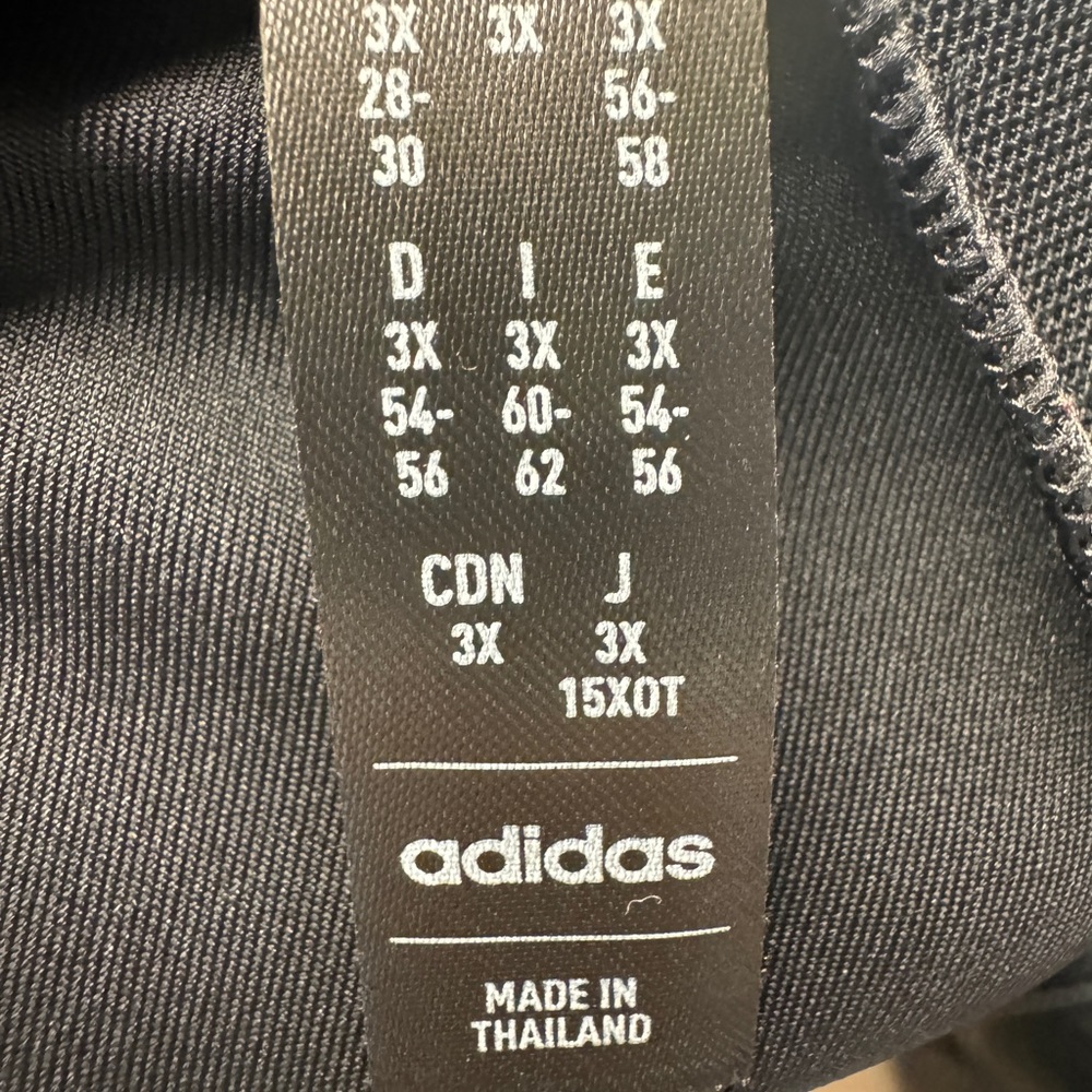 #337 Adidas black razor back tank top size 3X. NWOT - Picture 3 of 3